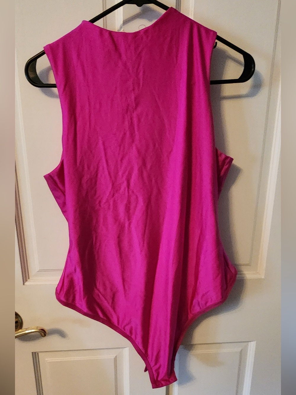 Sleeveless Women's Bodysuit in Bright Fuchsia - Unbranded